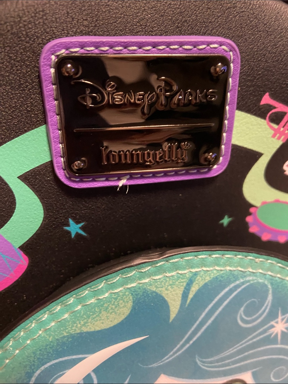 Disney Black Teal Purple Villain Mini Backpack - Picture 4 of 7